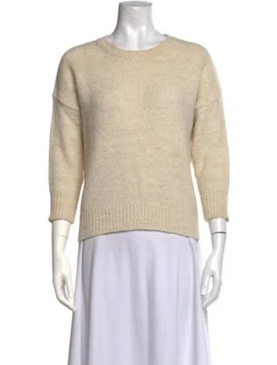 Pre-owned Isabel Marant Alpaca Crew Neck Sweater In Neutrals