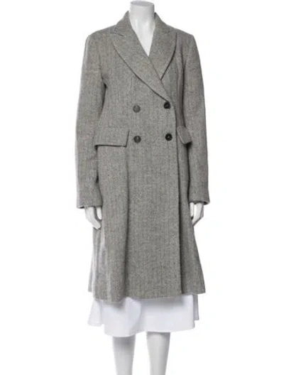Pre-owned Isabel Marant Alpaca Peacoat In Gray