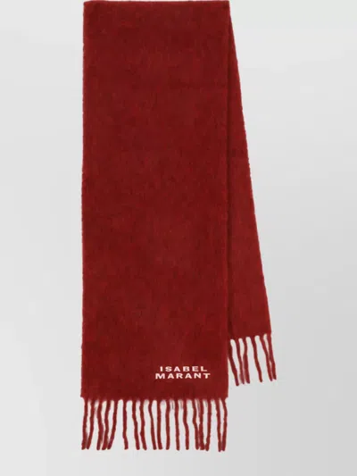 Isabel Marant Alpaca Scarf In Red