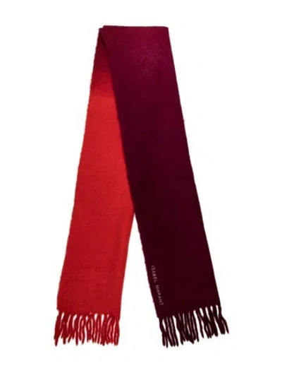 Pre-owned Isabel Marant Alpaca Scarf W/ Tags In Red