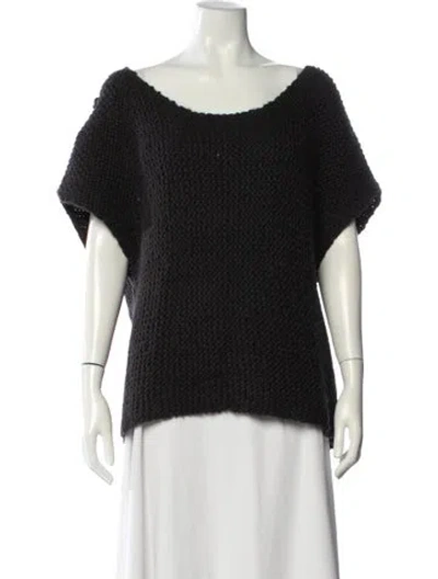 Pre-owned Isabel Marant Alpaca Scoop Neck Sweater In Blue