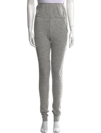Pre-owned Isabel Marant Alpaca Skinny Leg Pants In Gray