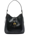 Isabel Marant Black Hobo Bag With Braided Detail And Adjustable Strap In Black