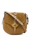 Isabel Marant Altay Braided Leather Shoulder Strap In Brown
