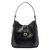 Isabel Marant Black Hobo Bag With Braided Detail And Adjustable Strap In Black