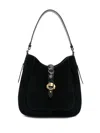 Isabel Marant Altay Hobo Bag In Sumptuous Black Suede In Black