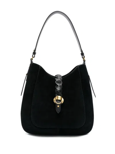 Isabel Marant Altay Hobo Bag In Sumptuous Black Suede