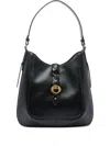 Isabel Marant Black Hobo Bag With Braided Detail And Adjustable Strap In Black