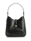 Isabel Marant Black Hobo Bag With Braided Detail And Adjustable Strap In Black