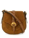 Isabel Marant Altay Small Brown Shoulder Bag With Adjustable Shoulder Strap And Swing With Magnetic Closure In Sue