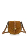 Isabel Marant Altay Small Brown Shoulder Bag With Adjustable Shoulder Strap And Swing With Magnetic Closure In Sue
