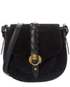 Isabel Marant Altay Small Python-embossed Leather Shoulder Bag In Black