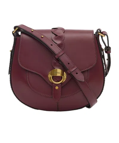 Isabel Marant Altay Small Leather Shoulder Bag In Red