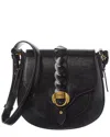 Isabel Marant Altay Small Python-embossed Leather Shoulder Bag In Black