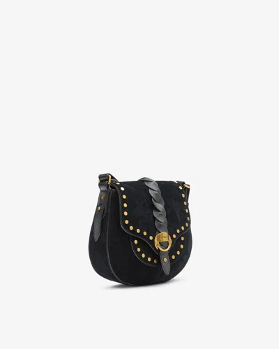 Isabel Marant Altay Small Suede Bag In Black