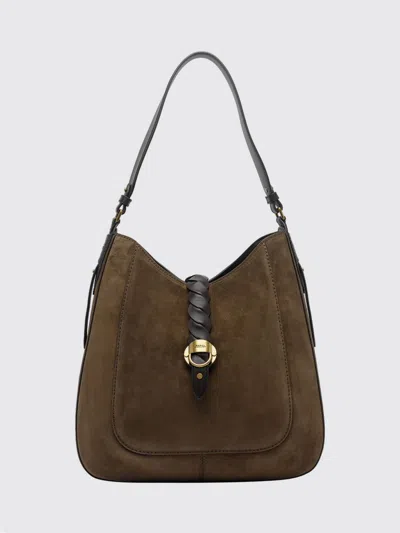 Isabel Marant Altay Suede Calf Leather Flared Shoulder Bag In Blue