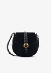 Isabel Marant Altay Suede Crossbody Bag In Black
