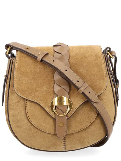 Isabel Marant Altay Suede Crossbody Bag In Gray