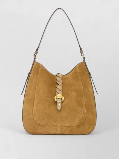 Isabel Marant Altay Suede Hobo Shoulder Bag Gusset In Purple