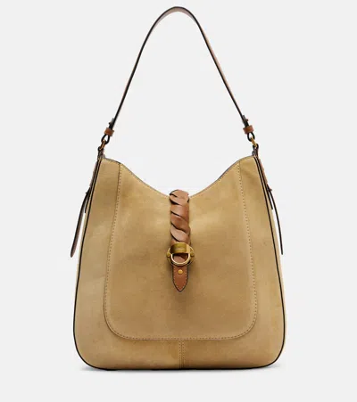 Isabel Marant Altay Suede Shoulder Bag In Beige