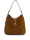 Isabel Marant Altay Hobo Suede Calfskin Leather Bag In Brown