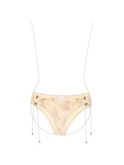 Isabel Marant Alvina Bikini Bottoms In Neutral
