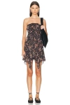 Isabel Marant Étoile Jeezon Ruffled Skirt In Multicolor Viscose In Black