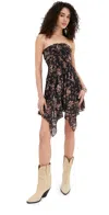 Isabel Marant Étoile Jeezon Ruffled Skirt In Multicolor Viscose In Black