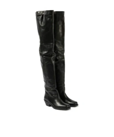 Isabel Marant Amati Leather Knee-high Boots In Multi