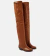 Isabel Marant Amati Leather Over-the-knee Boots In Black