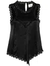 Isabel Marant Amaya Silk Top In Black
