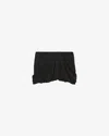 Isabel Marant Ambrine Draped Jersey Mini Skirt In Black