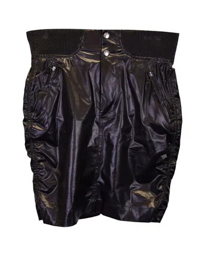 Isabel Marant Amel Mini Skirt In Black Silk