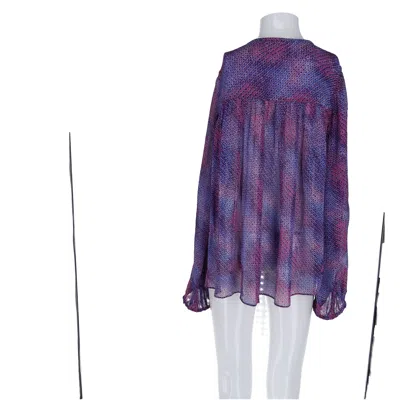 Isabel Marant Ametissa Blouse In Purple Silk