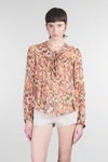 Isabel Marant Marant Ametissa Blouse In Orange