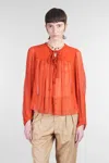 Isabel Marant Marant Ametissa Blouse In Orange