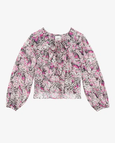 Isabel Marant Ametissa Blouse In Pink