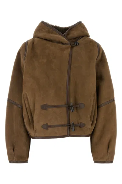 Isabel Marant Amiel Hooded Short Coat In Beige