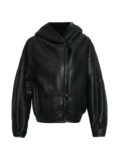 Isabel Marant Amiel Hooded Toggle-fastening Jacket In Black