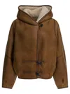 Isabel Marant "amiel" Shearling Jacket In Brown