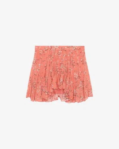 Isabel Marant Anael Skirt In Shell Pink