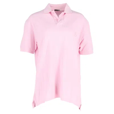 Isabel Marant Anafiko Logo-embroidered Polo Shirt In Pink Cotton