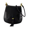 Isabel Marant Anahi Crossbody Bag With Tassel Details In Calfskin In Black