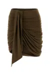 Isabel Marant Andora Mini Skirt In Bronze