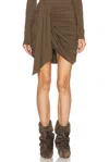 Isabel Marant Andora Mini Skirt In Bronze