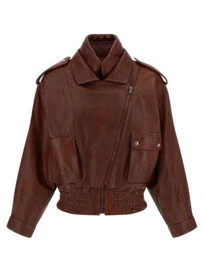 Isabel Marant Aneli Puffer Jackets Brown