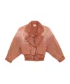 Isabel Marant Orange Polyester Cotton Coats In Burnt Henna