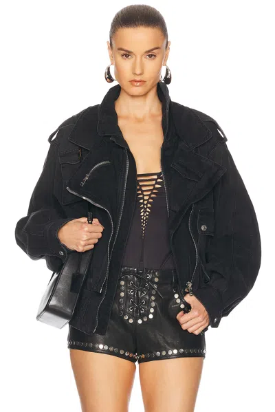 Isabel Marant Aneli Jacket In Faded Black