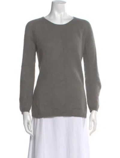 Pre-owned Isabel Marant Angora Scoop Neck Sweater In Gray