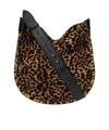 Isabel Marant Oskan Leopard-print Shoulder Bag In Black